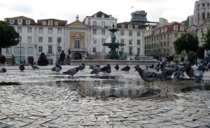 One of Lisbon's many squares (photo by RR Koops)