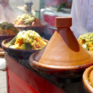 Tagine on the street, Moulay Idriss, Morocco.
