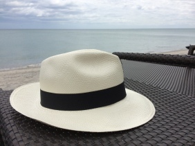 Panama Hat on the beach at Buenaventura Resort. Photo by Johanna Read TravelEater.net